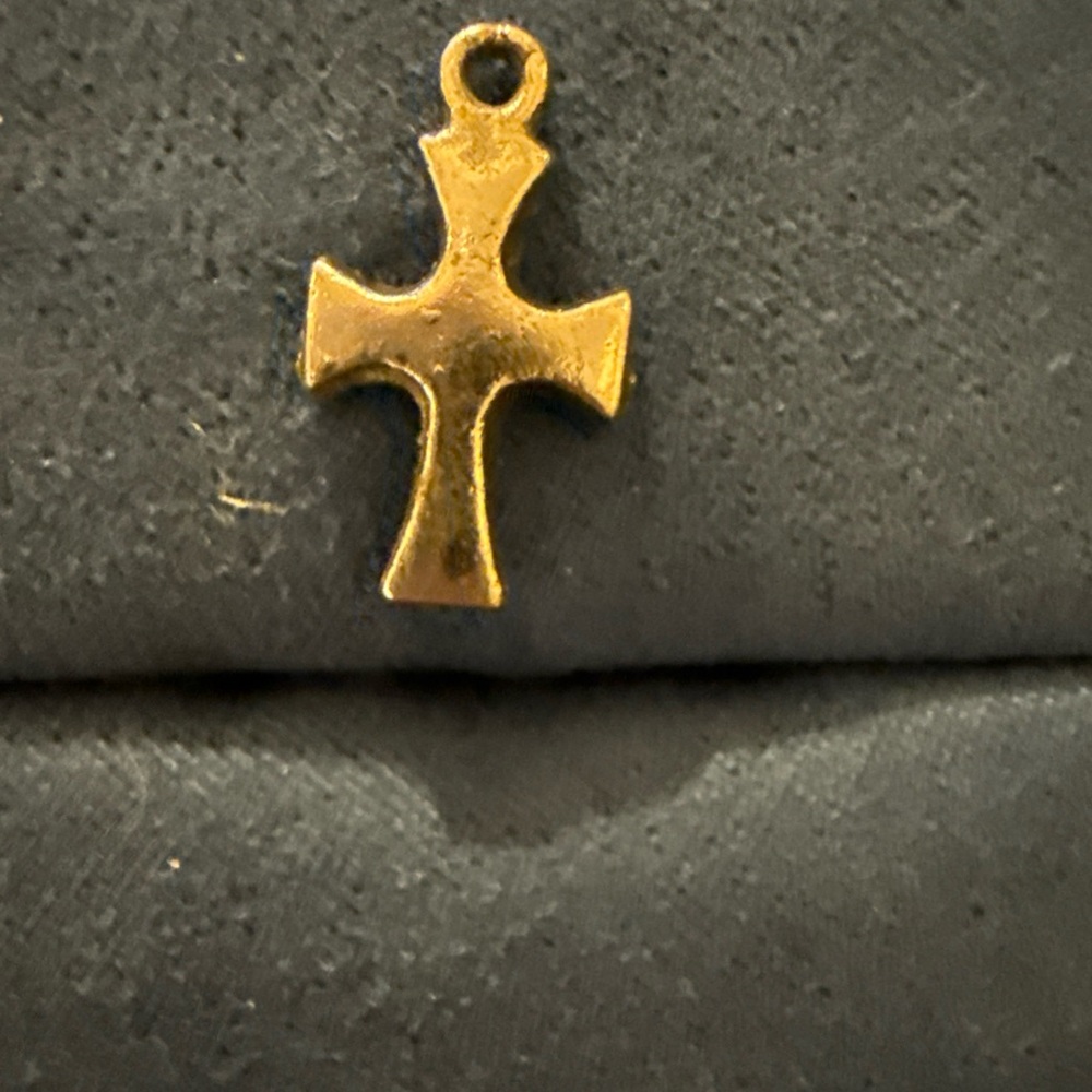 Silver Tone Polished Coptic Style Cross Pendant/Necklace Charm